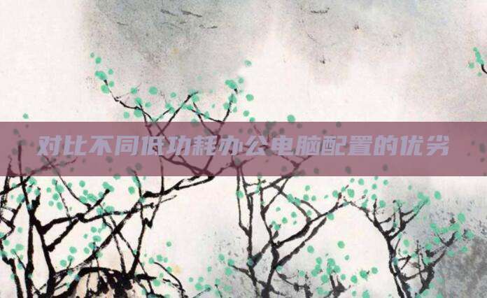 对比不同低功耗办公电脑配置的优劣