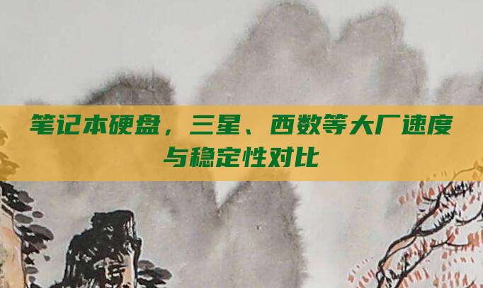 笔记本硬盘,三星、西数等大厂速度与稳定性对比