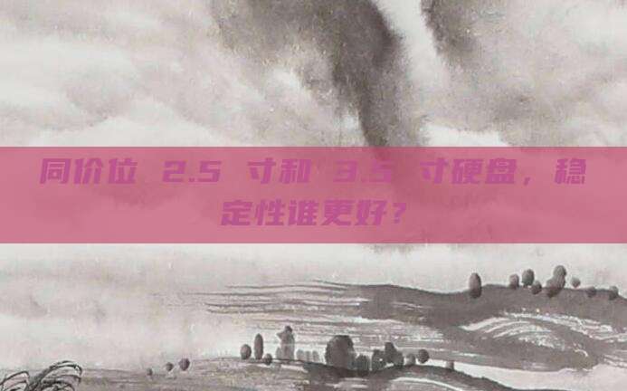 同价位 2.5 寸和 3.5 寸硬盘,稳定性谁更好?