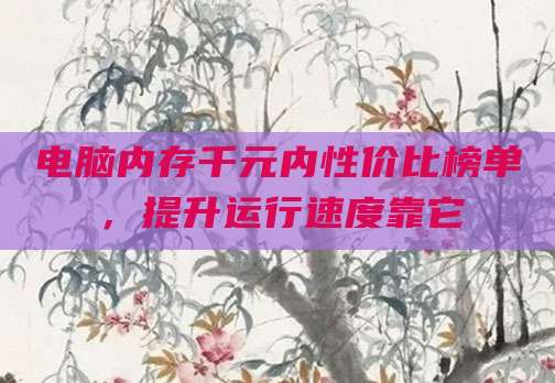 电脑内存千元内性价比榜单,提升运行速度靠它
