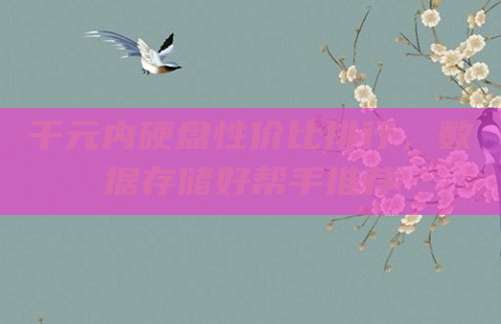 千元内硬盘性价比排行,数据存储好帮手推荐