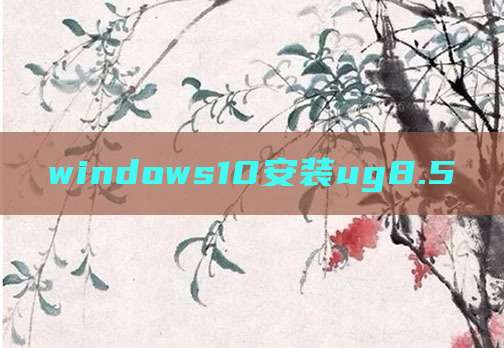 windows10安装ug8.5