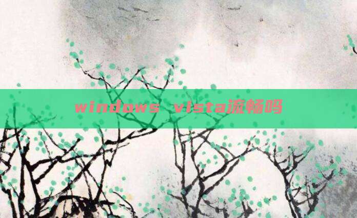 windows vista流畅吗