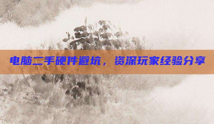 电脑二手硬件避坑,资深玩家经验分享