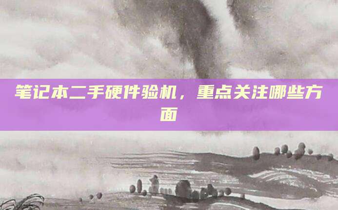 笔记本二手硬件验机,重点关注哪些方面