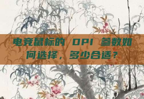 电竞鼠标的 DPI 参数如何选择,多少合适?