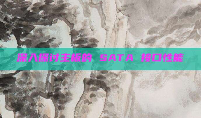 深入探讨主板的 SATA 接口性能