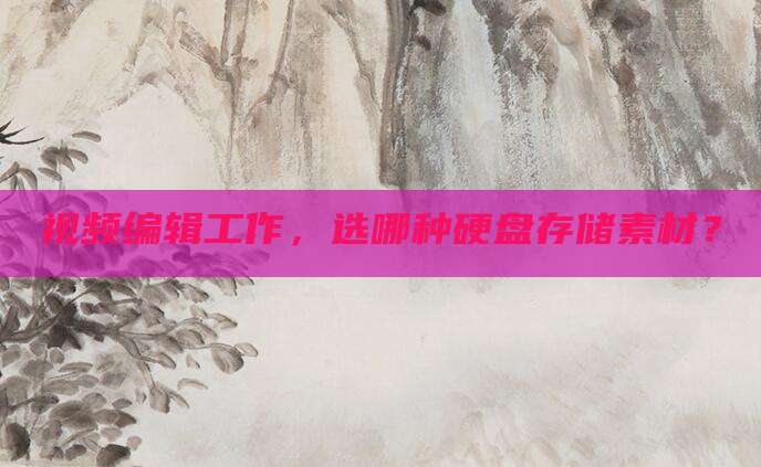 视频编辑工作,选哪种硬盘存储素材?