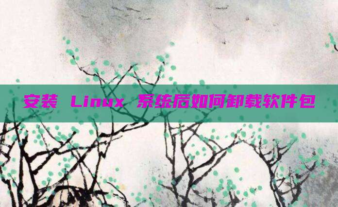 安装 Linux 系统后如何卸载软件包